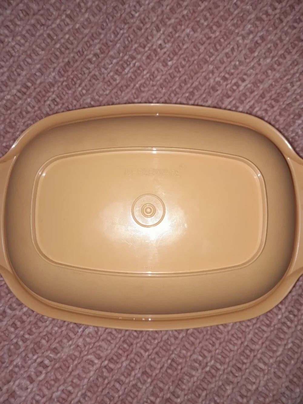 Vintage Tupperware Harvest Gold 3 Piece Vegetable Steamer Strain Serve USA